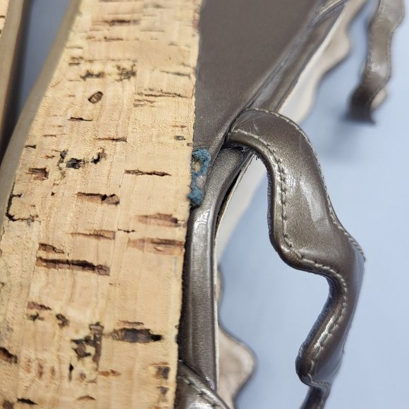 Prada Patent Leather Wedge Sandals - Picture 14 of 16